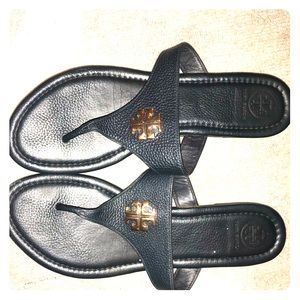Tory Burch Navy Sandals